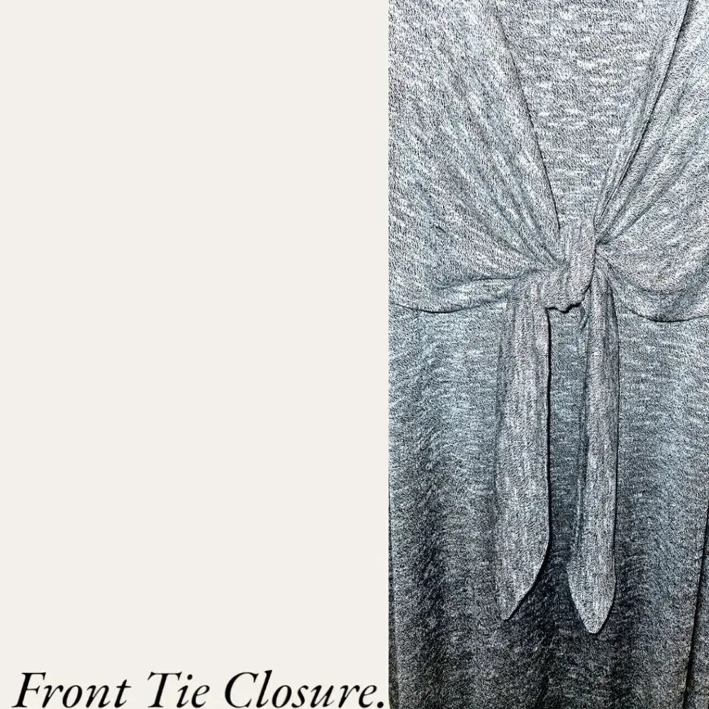 LA BLANCA PLUS SIZE Indigo Color Beach Tie Front Cover-Up dress.